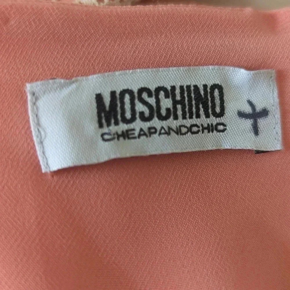 Moschino Pink Floral Lace Dress - Picture 5 of 11